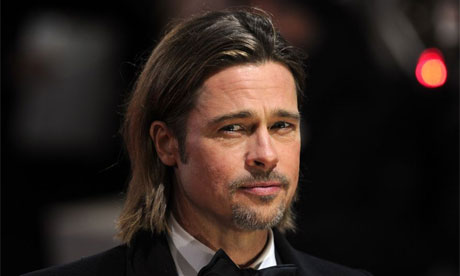 Baftas 2012: Brad Pitt arrives on the red carpet
