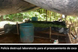 laboratorio de coca en dabeiba