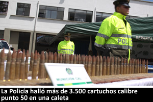 municion punto 50 incautada
