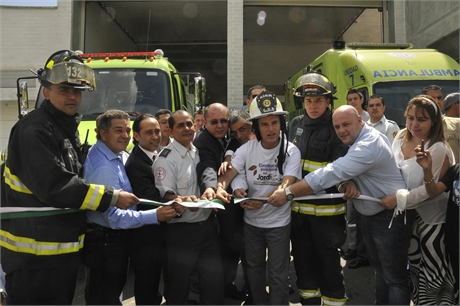 Alcalde de Medellín inauguró la nueva estación de bomberos en San Antonio de Prado