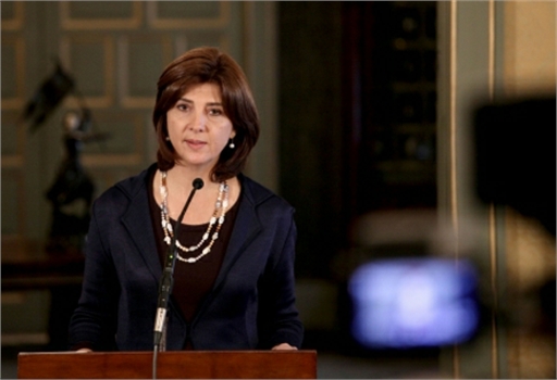 La Canciller, María Ángela Holguín, durante un encuentro con medios de comunicación, reiteró que “el fallo de la Haya fue un golpe muy duro para el país” | Foto: Felipe Pinzón – OP Cancillería.