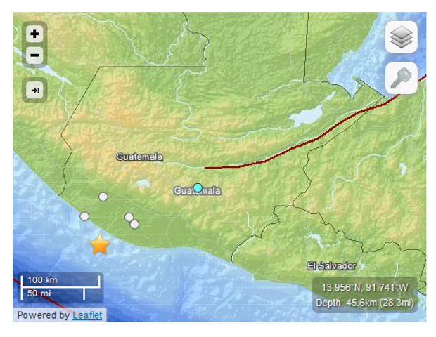 temblor en guatemala