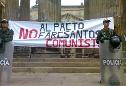 Fracasó la marcha de las Farc