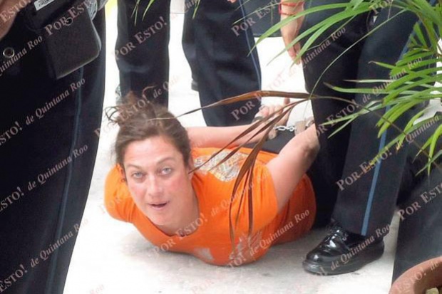 Actriz colombiana detenida en Aeropuerto de Cancún por agredir personal de Aeroméxico 2 diana golden