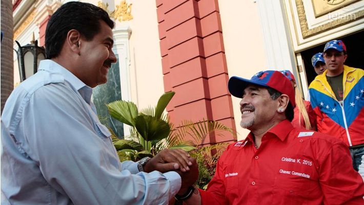 maradona en venezuela