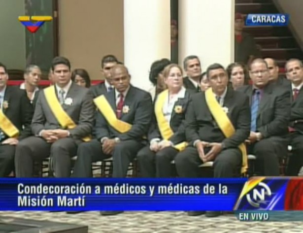 Condecoracion medicos cubanos mision marti