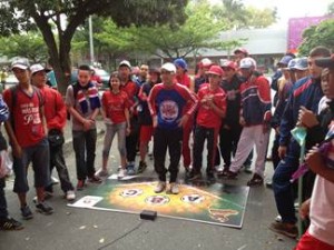 Seguidores del Deportivo Independiente Medellín participan en  “El hincha con más aguante”.