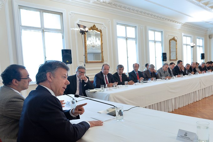 Casa de Nariño, Bogotá - 30 de agosto de 2013 Foto: Andrés Piscov - SIG.