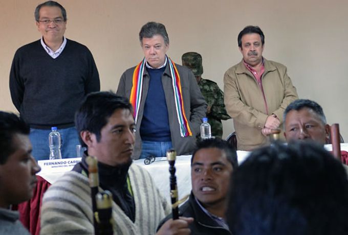 Acto de protocolización de los acuerdos con los indígenas de Nariño. Foto: Javier Casella- SIG