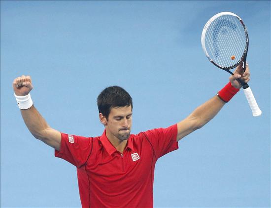 Djokovic vence a Nadal en el Abierto de Pekin: Pero pierde el No.1 con el español 1 Novak Djokovic, hoy tras vencer en el Open de Tenis de China frente al español Rafael Nadal. EFE
