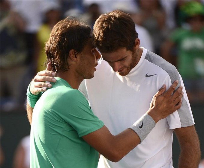 Tenis: Juan Martín del Potro venció a Rafael Nadal y se metió en la final del anteúltimo Masters 1000 del año 1 5649315w Copiar