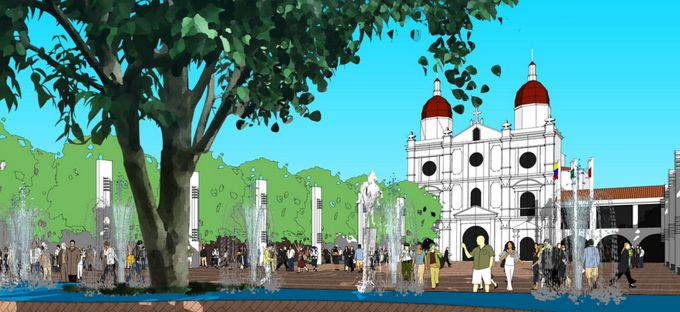 Rionegro presenta los diseños para la remodelación de la Plaza de la Libertad 5 Diseños de la remodelación de la Plaza de la Libertad en Rionegro (Ant)
