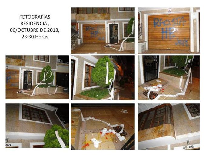 Atacada la casa del diputado Rodrigo Mesa