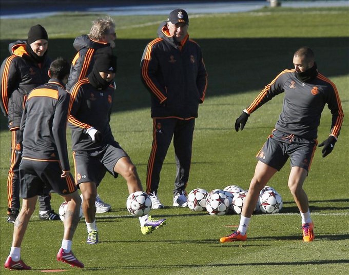 Carlo Ancelotti asegura que "Cristiano no jugará mañana". EFE.