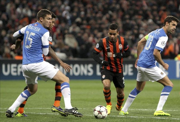 Champions: 4-0. La Real cae goleada por el Shakhtar y se despide de Europa