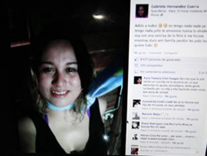 Joven Mexicana, anuncia su suicidio por Facebook.