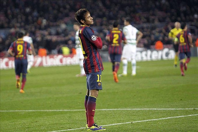 Champions: 6-1. Neymar fusila al Celtic y el Barça pasa primero