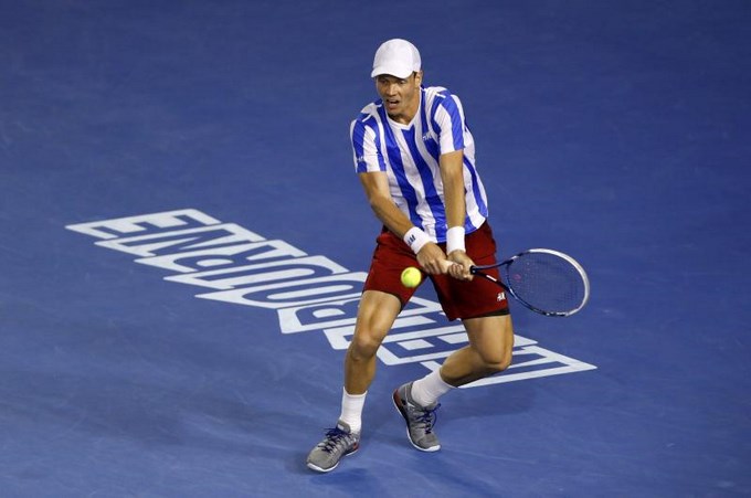 Stanislas Wawrinka, venció a Tomas Berdych, 7º por 6-3, 6-7 (1), 7-6 (3) y 7-6 (4) y está en la final del Abierto de Australia. 3 Foto EFE