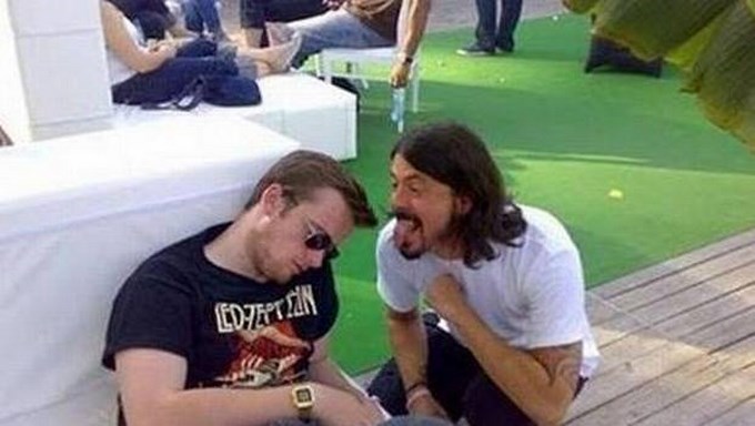 Dave Grohl de Led Zeppelin.Foto Internet.