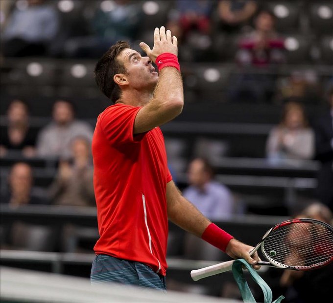 Del Potro, debut con victoria ante Monfils 1 Foto EFE