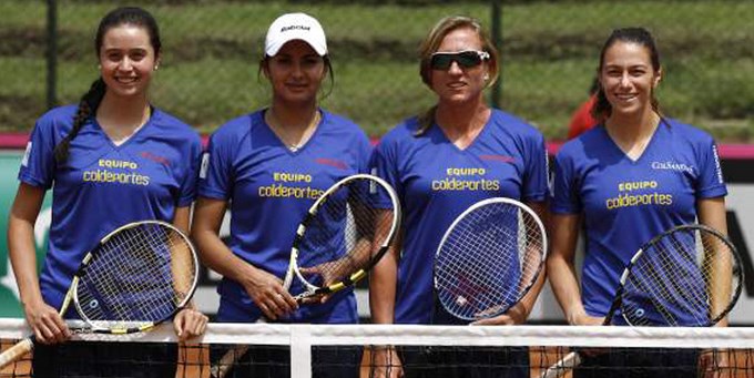 Colombia venció 3-0 a Ecuador por el Grupo 1 de la Zona Americana de la Fed Cup. 3 Eq. Col. Fed Cup1 Copiar