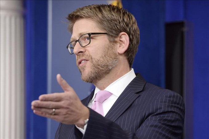 El secretario de prensa de la Casa Blanca, Jay Carney