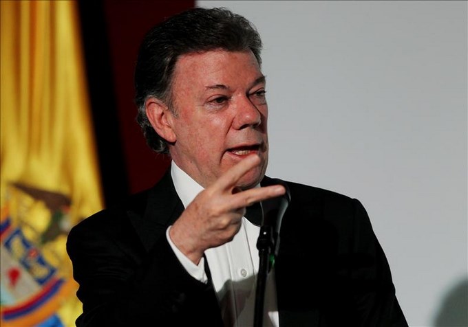 El presidente de Colombia, Juan Manuel Santos
