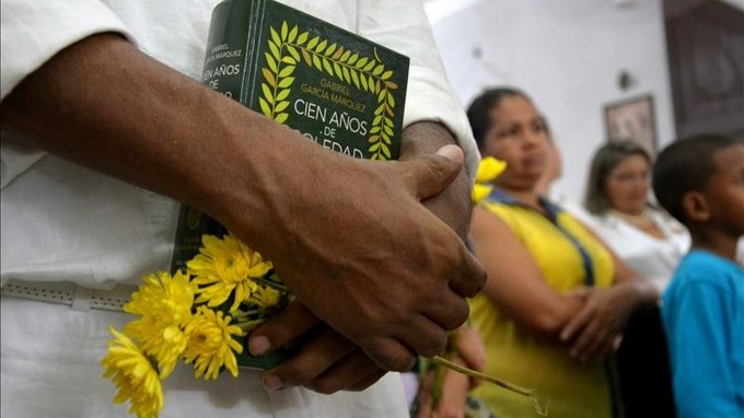 El homenaje a García Márquez en Bogotá comenzó con la lectura de un pasaje evangélico