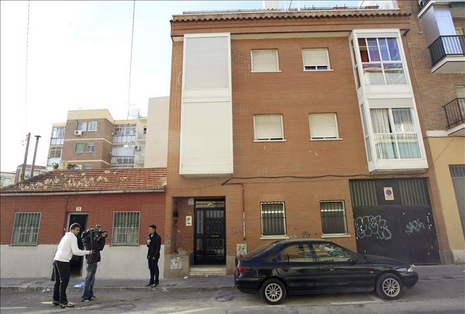 Edificio donde se produjo el suceso en Madrid. EFE