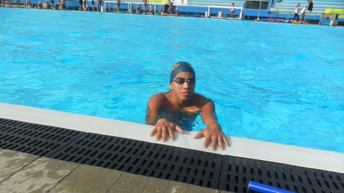 Esnáider, con marca A para Nankin, China. 4 Foto Liga Antioqueña de Natación