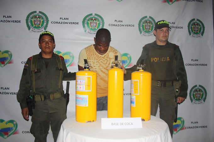 cocaina en extintores