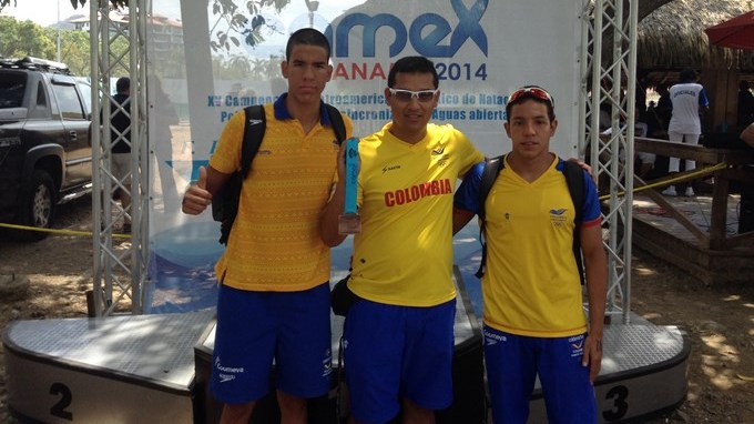 Natación de aguas abiertas de Colombia hacen historia en el Camex-2024. 1 image Copiar1