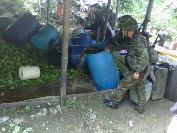 Capturados frente 36 Farc en un laboratorio. Anorí, Antioquia (2) (Copiar)