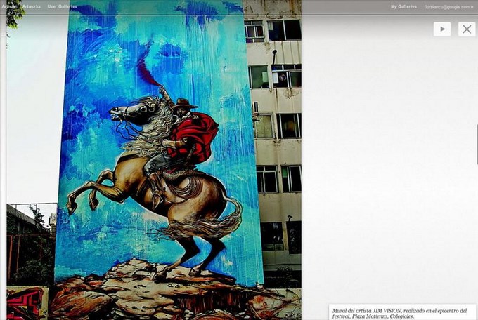 El mural del artista Jim Vision en la Plaza Matienzo, Colegiales, en Buenos Aires (Argentina). EFE