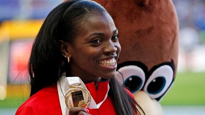 En video la celebración de Catherine Ibargüen luego de romper récord.