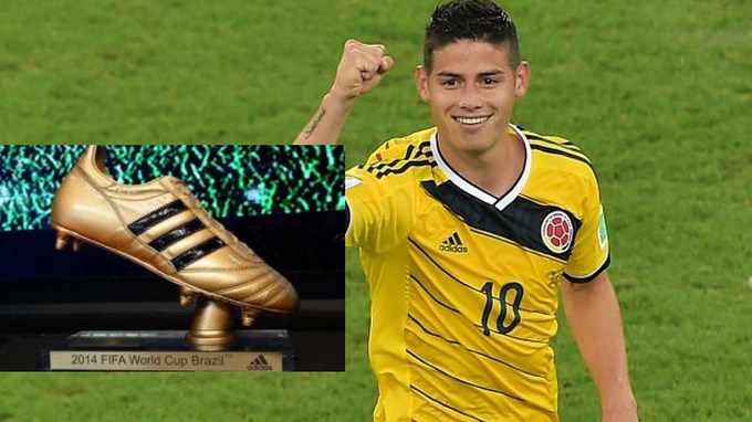En video, la reacción de James Rodríguez al coronarse “Botín de Oro” de Brasil 2014.