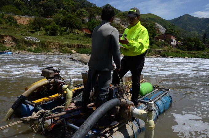 Operativos contra la minería ilegal en Barbosa, Antioquia. Fotos 5 Foto MEVAL
