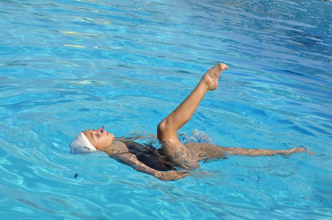 Destacada actuación de Salome García de nado sincronizado en Panamericano de Natación. 1 Salome García - Nado Sincronizado