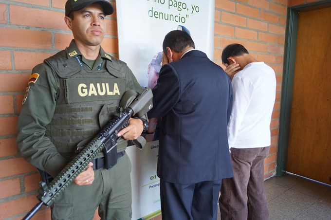 Capturados en Sabaneta. Foto: Policía Metropolitana