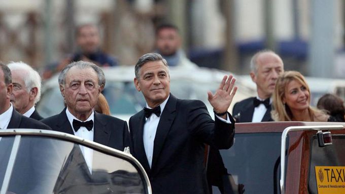 el actor contrajo matrimonio el sábado con la abogada Amal Alamuddin en Venecia (Italia). EFE