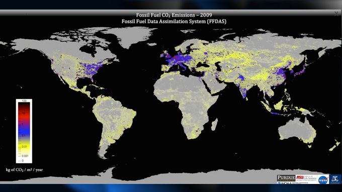 Mapa revela emisiones de CO2 por cada país durante los últimos 15 años. Foto y video