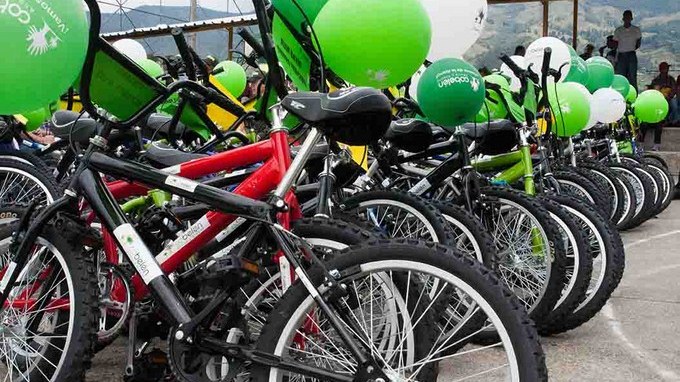 entrega bicicletas en San Cristóbal DESTACADA