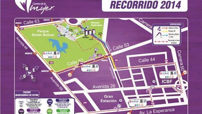 Cierres viales por la Carrera de la Mujer en Bogotá. Mucha atención ...