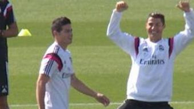 EN VIDEO: Mira el caño que Cristiano Ronaldo le hizo a James Rodríguez.
