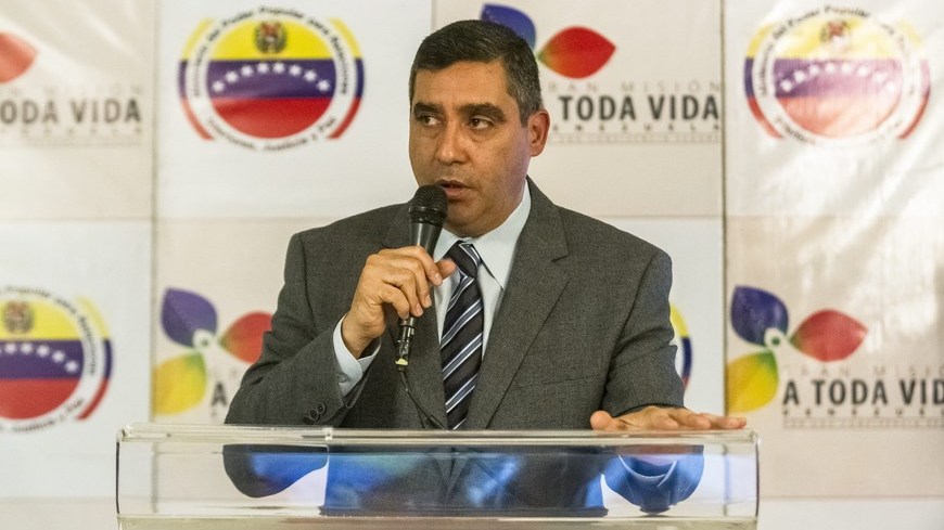 El ministro de Interior venezolano, Miguel Rodríguez.