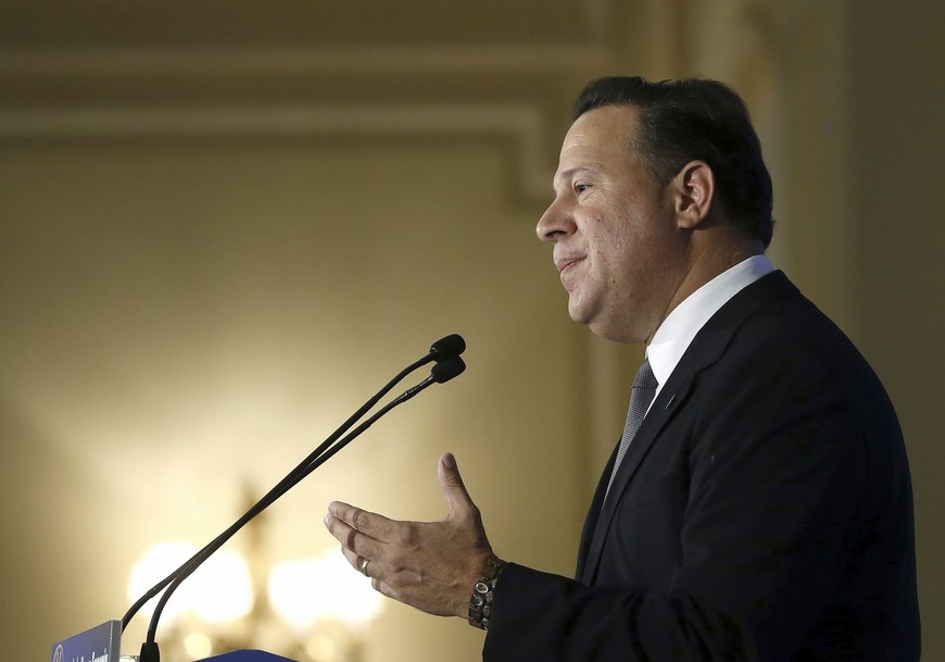 El presidente de Panamá, Juan Carlos Varela