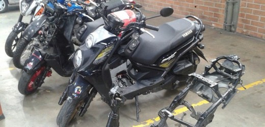 Capturados ocho presuntos haladores de motos en Medellín