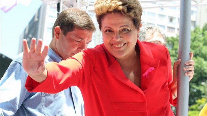 La presidenta brasileña, Dilma Rousseff, candidata a la reelección. EFE