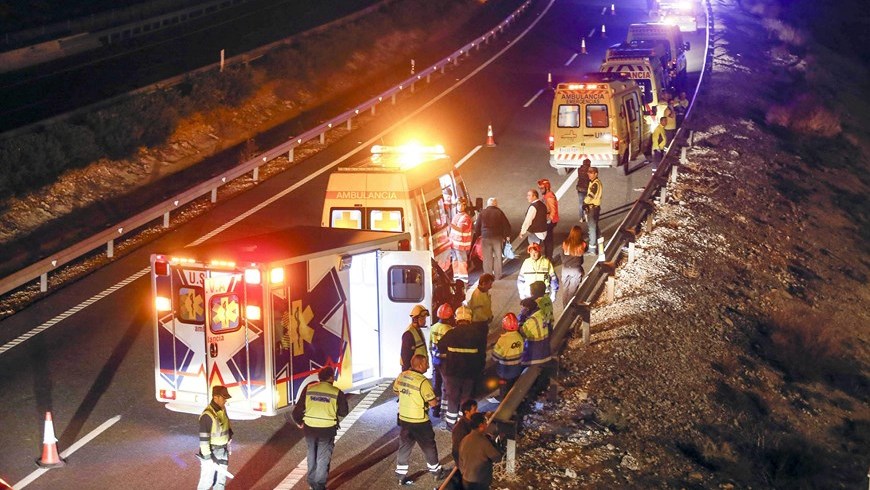 ACCIDENTE DE AUTOBUS EN ESPAÑA