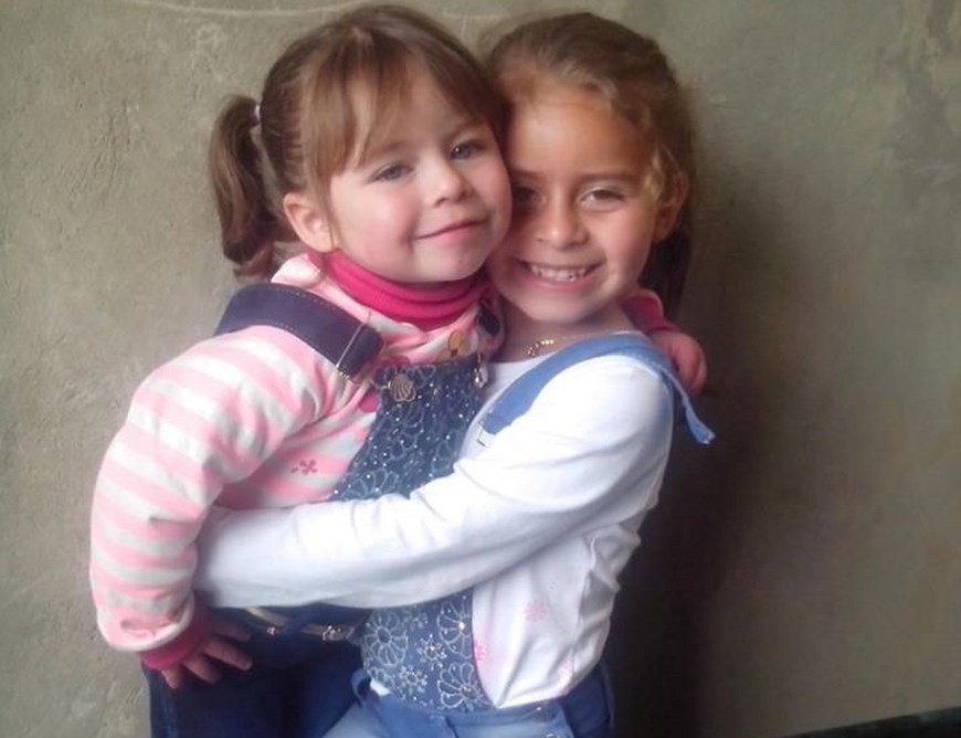 Las pequeñas hijas de Oscar Salas, el hombre las asfixió tras matar a la madre.